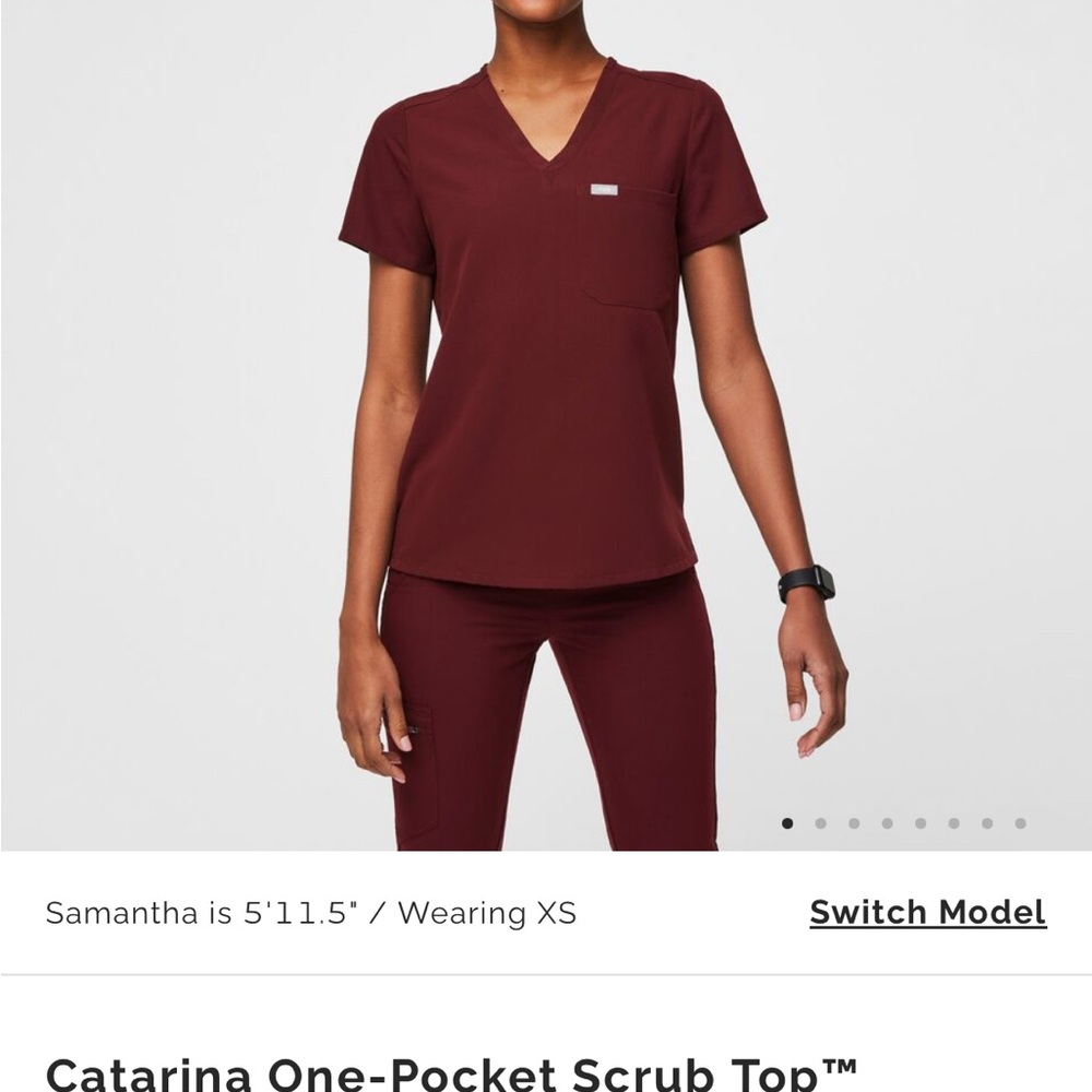 Figs Sets - Burgundy - NWOT